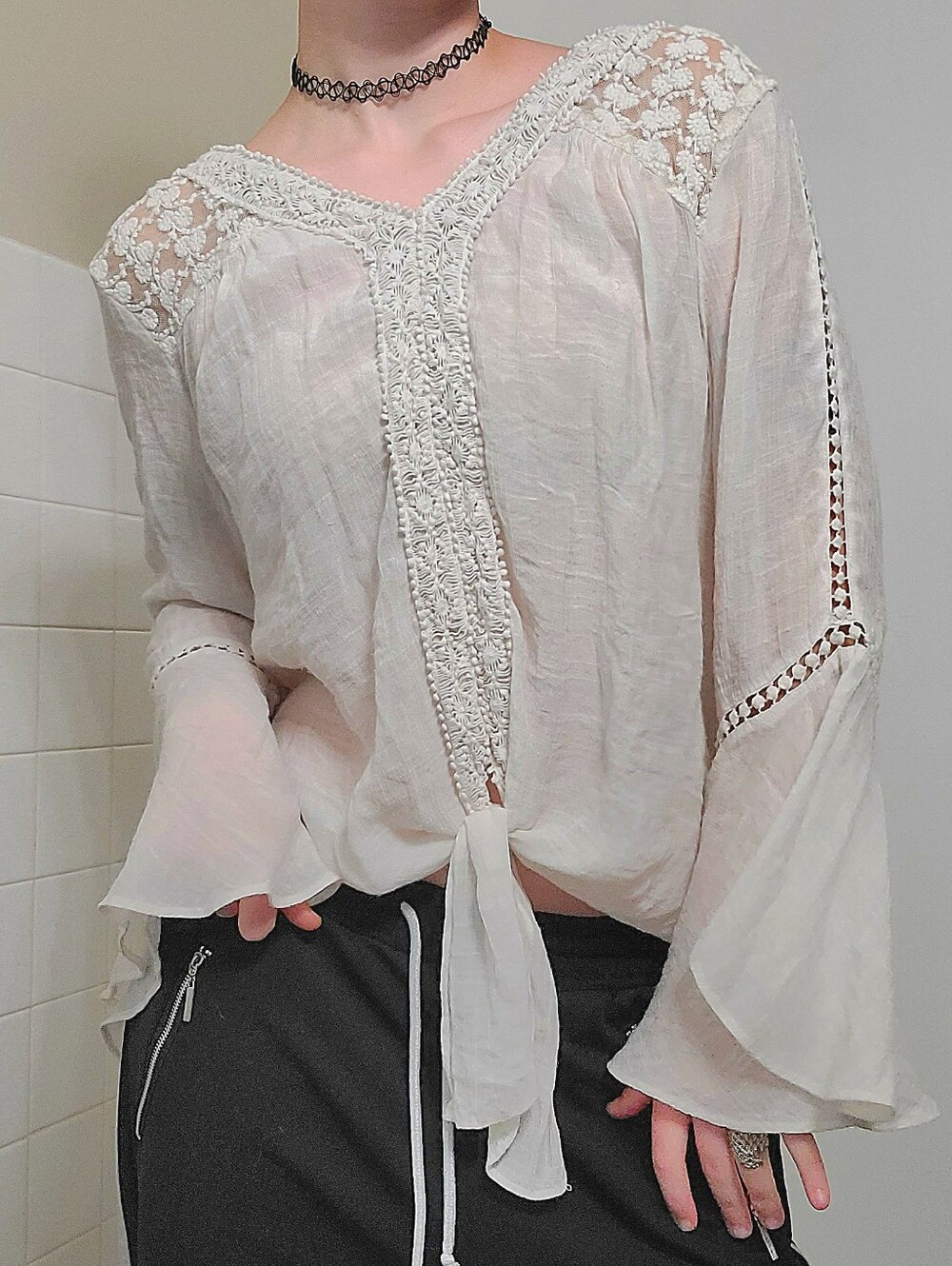 lace shirt